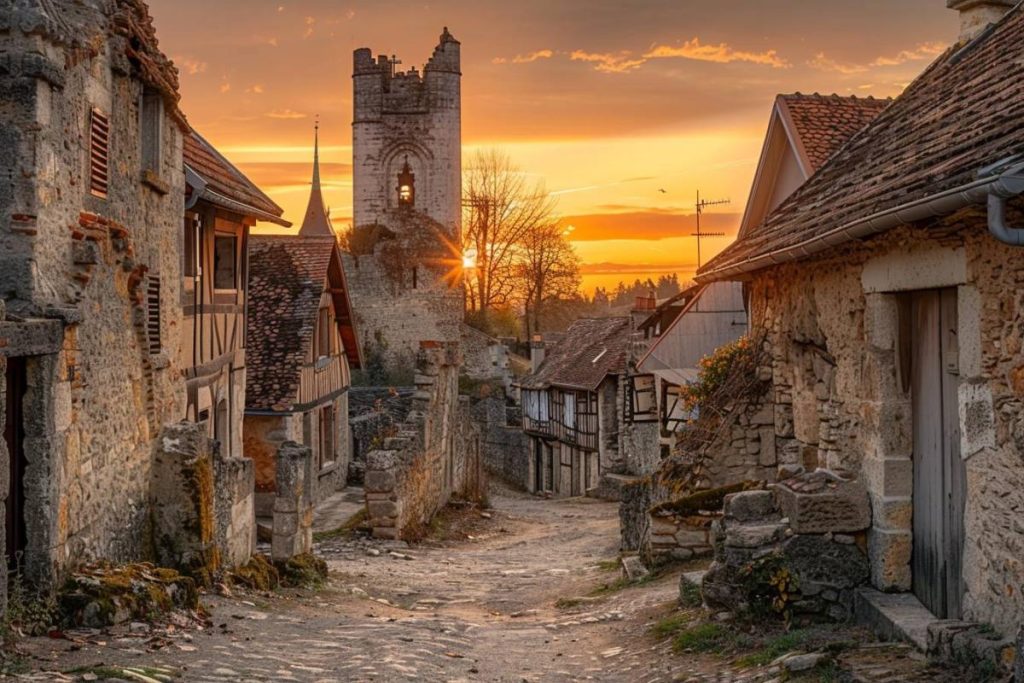 Yèvre-le-Châtel, Loiret - Dominé par les ruines imposantes d'un château fort du XIIe siècle, ce village a gardé son caractère médiéval.