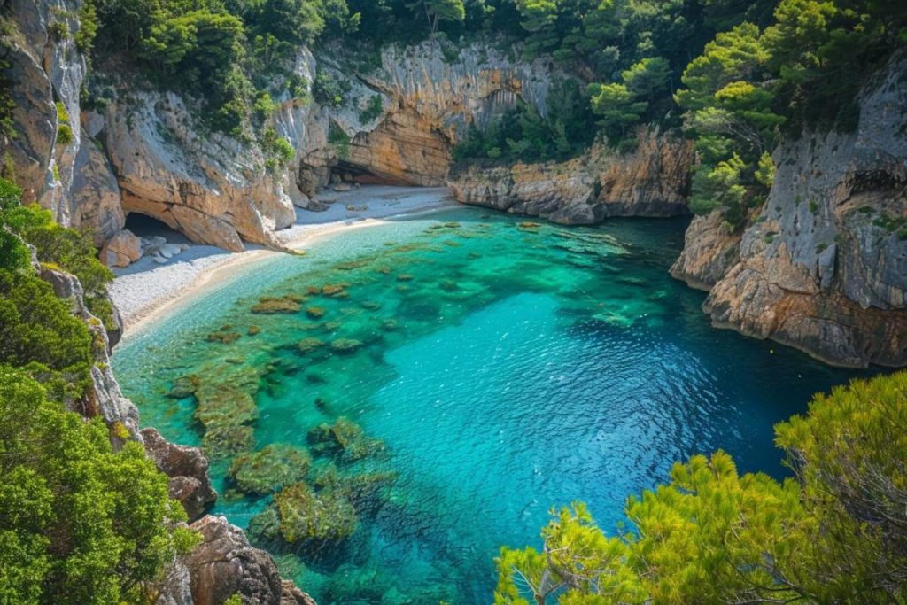 Cette crique de la Côte d'Azur ressemble aux criques grecques.