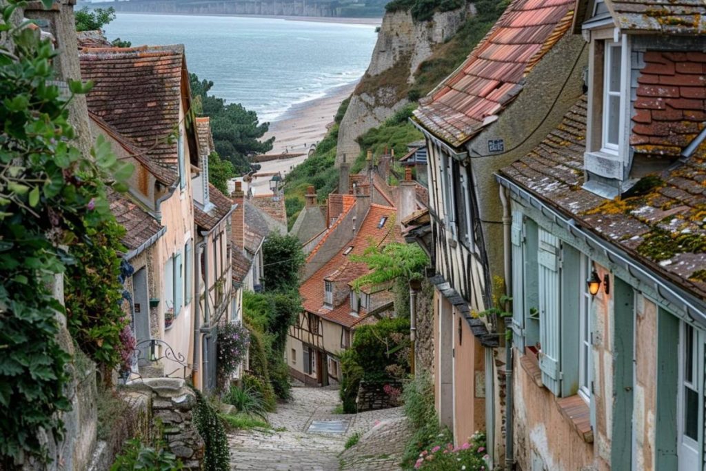 Nichée en Normandie, cette petite ville est souvent surnommée 'la perle de la côte normande'