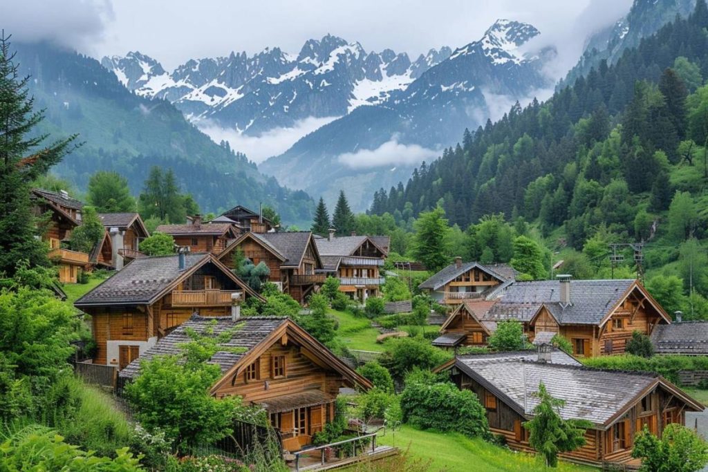 Perchée en Haute-Savoie, cette ville évoque la Suisse.