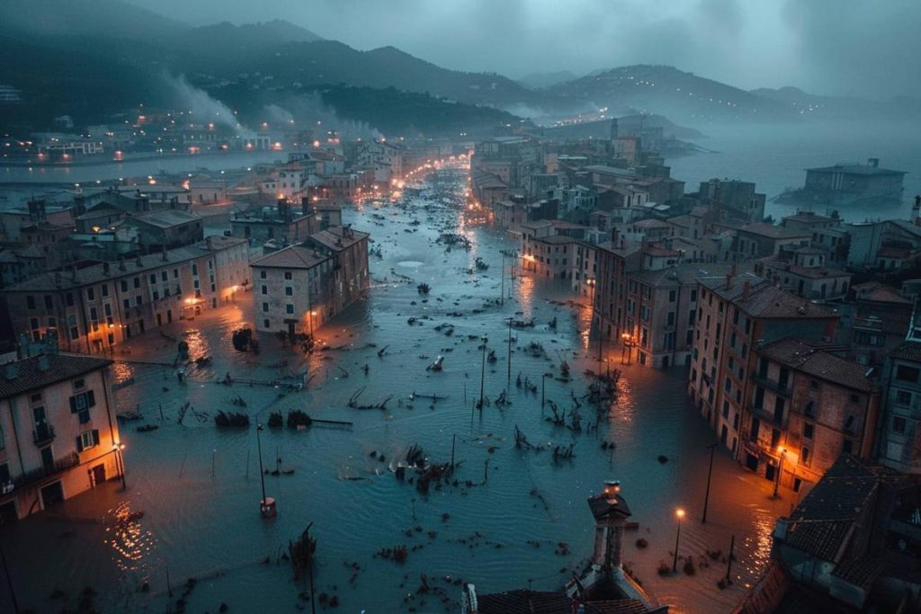 3 villes en Corse menacées par la montée des eaux.