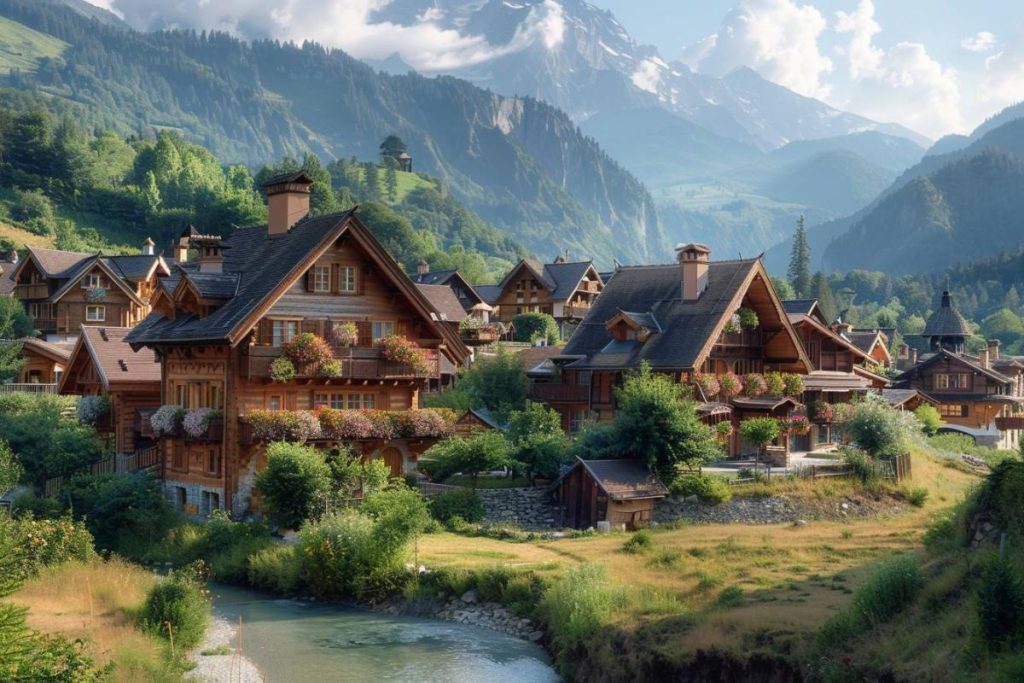 On dirait un coin de Suisse dans ce village de Savoie