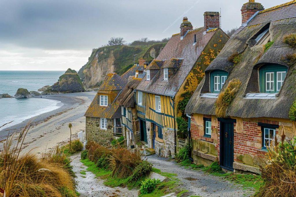 Au bord de la Manche, un village normand rappelle les plages anglaises du Dorset