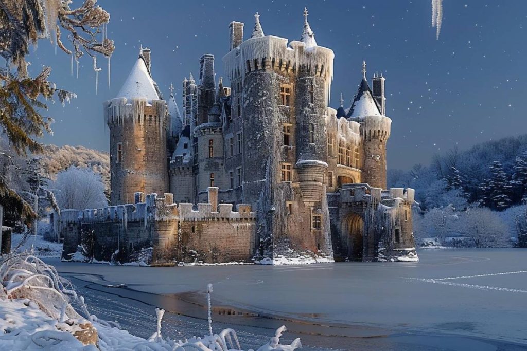 Ces châteaux français deviennent féeriques en hiver