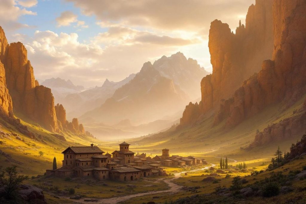 Dressé face aux montagnes, ce hameau médiéval séduit autant par ses paysages que par son atmosphère hors du temps