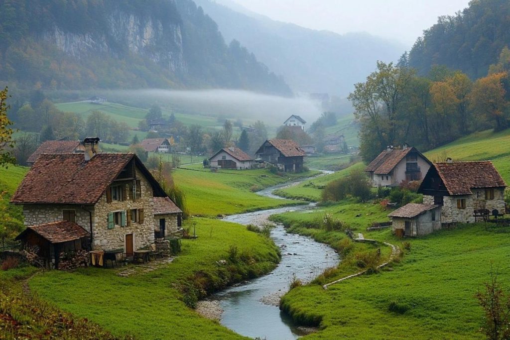 Ce village du Jura, caché au creux d’une reculée, commence à attirer les regards… discrètement