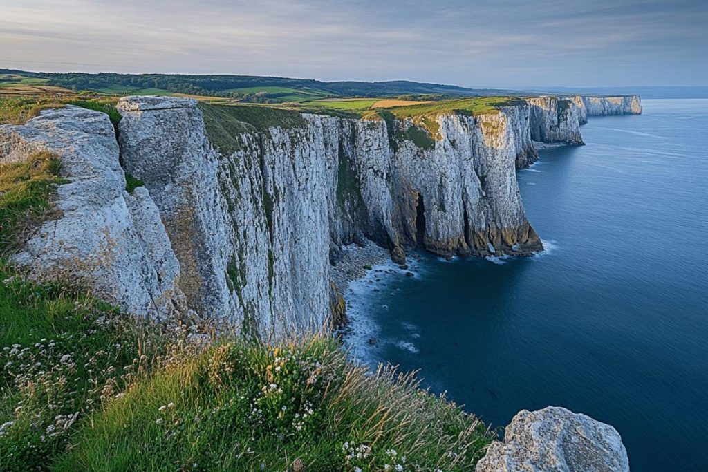 Ce littoral de Normandie évoque les falaises d’Irlande