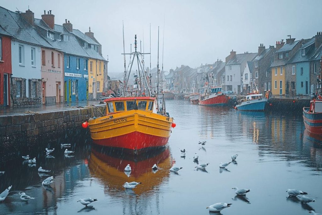Ce port breton évoque les petits villages de pêcheurs de Norvège