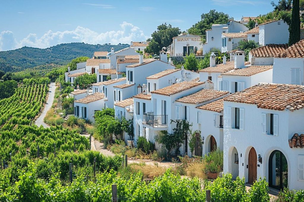 Ce village de Provence évoque les villages de Grèce aux maisons blanchies à la chaux