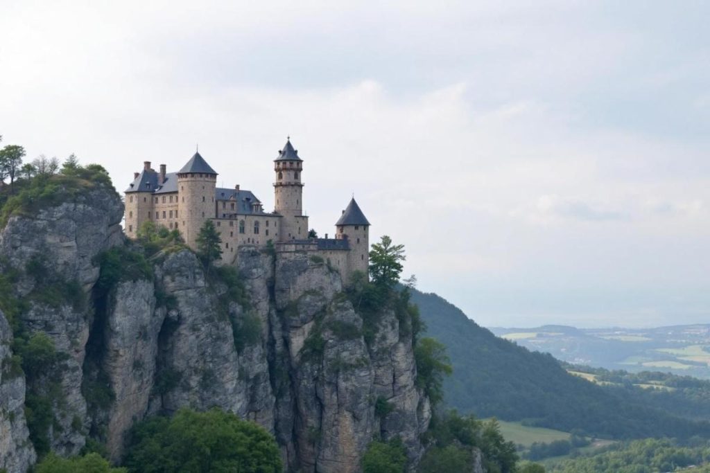 Cette “Cité de Caractère”, perchée sur son éperon rocheux, domine l’un des plus beaux panoramas d’Auvergne