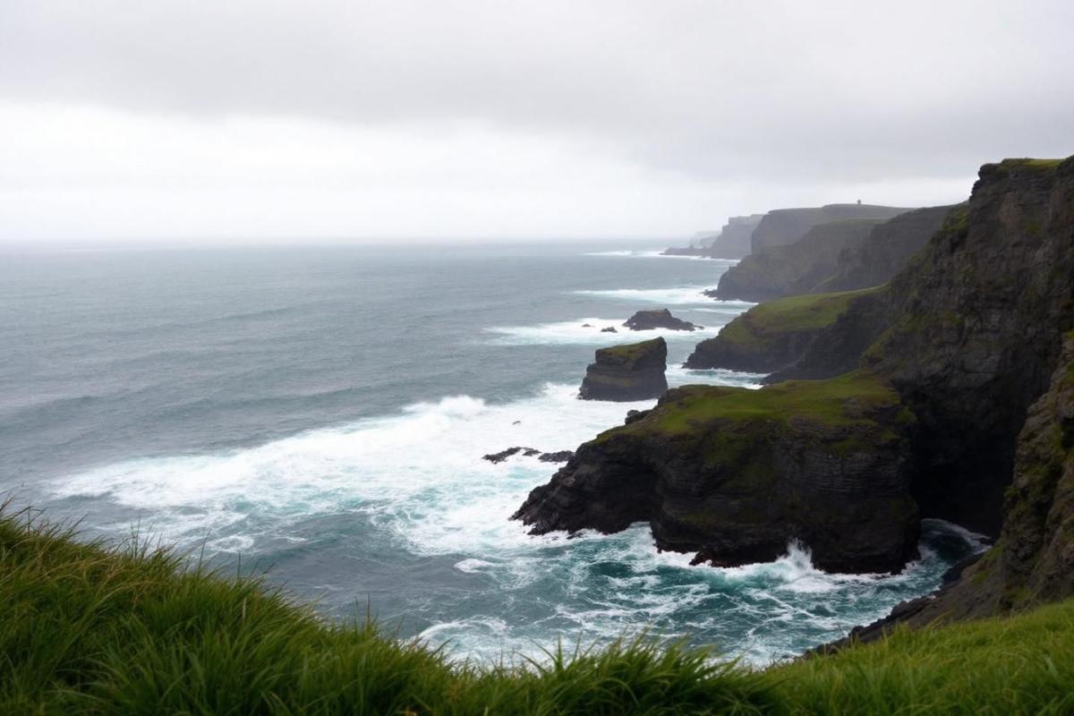 Ce coin de France rappelle étrangement l’Irlande avec ses falaises battues par les vents