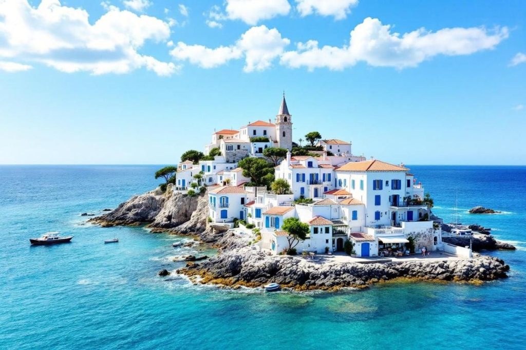 Cette île française donne l’impression d’être en Grèce grâce à ses maisons blanches et sa lumière