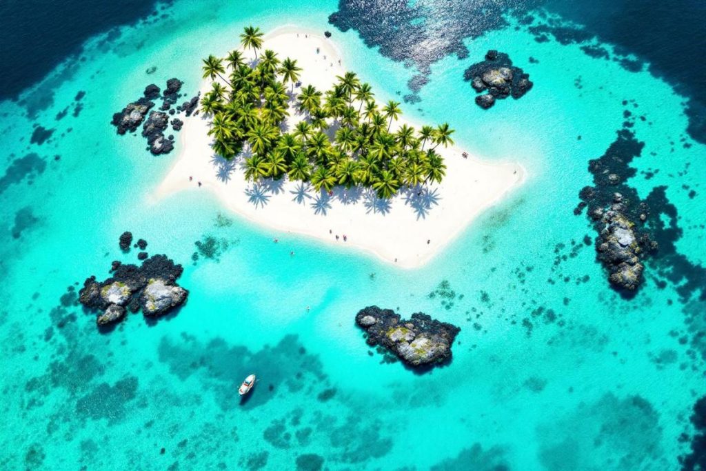 Cette île française évoque la Polynésie par ses lagons et ses plages sauvages