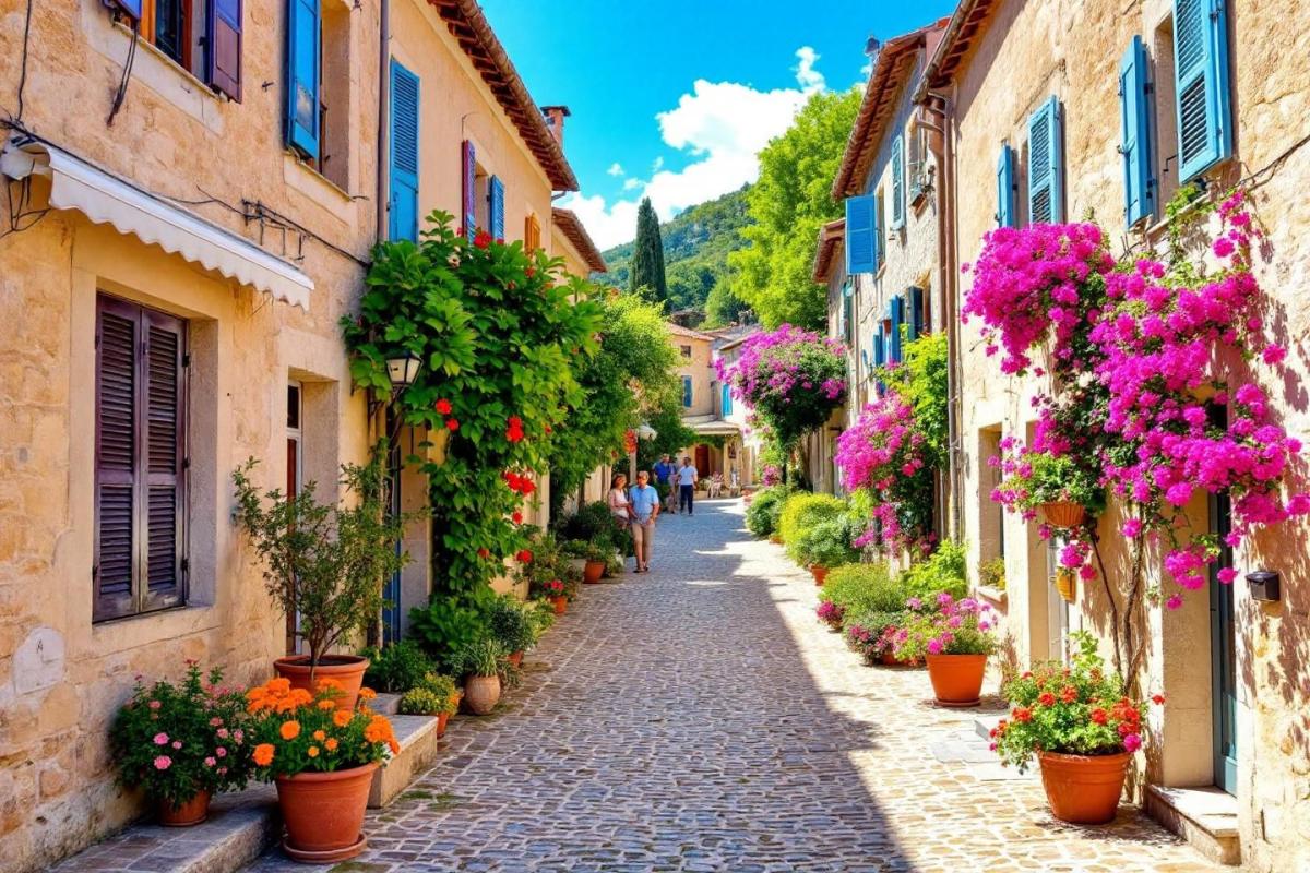 Même charme que les villages du Sud, avec une vie locale intacte