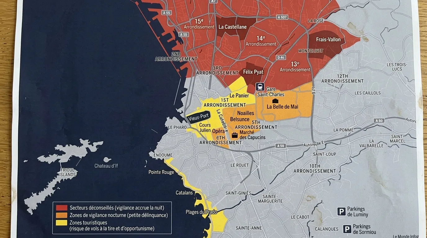 Carte des arrondissements de Paris avec zones de vigilance